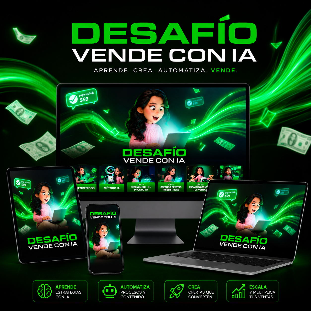 Desafío Vende con IA, formación recomendada por Kubito Digital